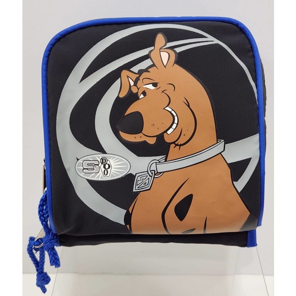 Vintage Scooby Doo Disc Man/ CD Holder Bag Fanny Pack Cartoon Black Blue Grey - Picture 3 of 13